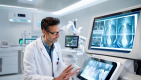 Doctor using Artificial Intelligence in homeopathic practice